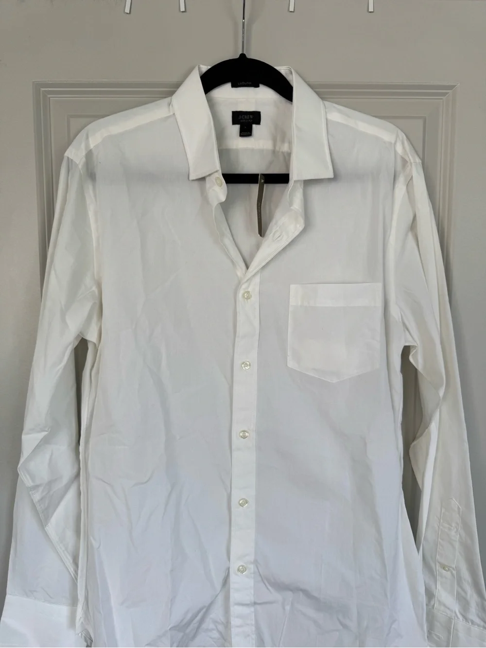 J. Crew White Ludlow Long-Sleeve Button-Up Dress Shirt